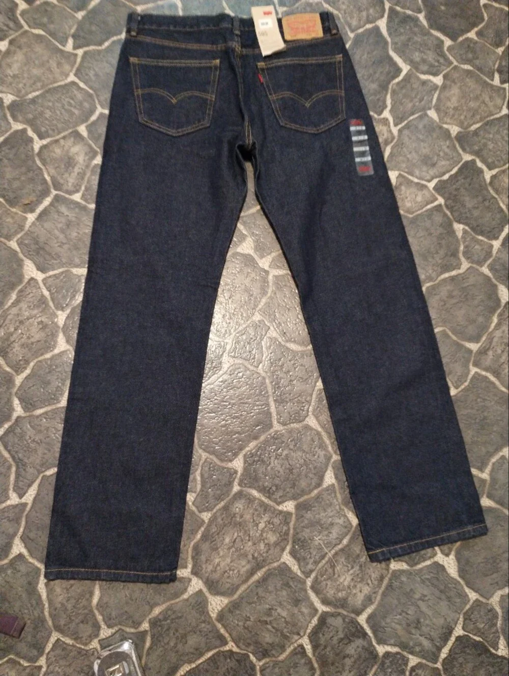 LEVIS 505 regular fit straight leg mens jeans 34 x 32 NWT VINTAGE